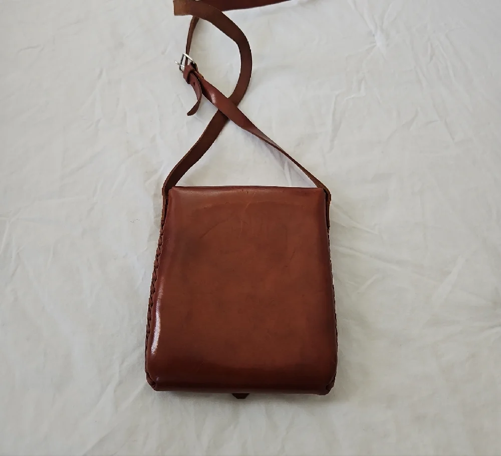 Brown Leather Crossbody Bag - Picture 3 of 5